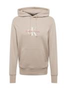 Calvin Klein Jeans Sweatshirt  taupe / cranberry / hvid