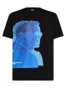 KARL LAGERFELD JEANS Bluser & t-shirts  blå / sort / hvid