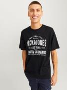 JACK & JONES Bluser & t-shirts 'JJJEANS'  sort / hvid