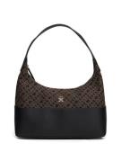 TOMMY HILFIGER Skuldertaske  brun / sort / hvid