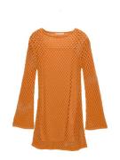 Pull&Bear Strikkjole  orange