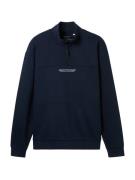 TOM TAILOR DENIM Sweatshirt  marin / hvid