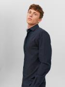 JACK & JONES Forretningsskjorte 'Parker'  navy / lysegrå