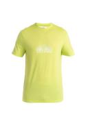 ICEBREAKER Bluser & t-shirts 'Tech Lite III'  neongul / hvid