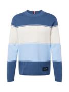 TOMMY HILFIGER Pullover 'MILANO'  marin / safir / lyseblå / hvid