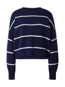 HOLLISTER Pullover  navy / hvid