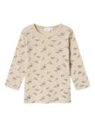 NAME IT Shirts  beige / sort-meleret