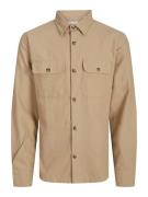 JACK & JONES Skjorte 'JJDARREN'  camel