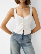 Bershka Bluse  elfenben