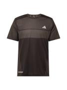 ADIDAS PERFORMANCE Funktionsbluse 'Ultimate'  mudderfarvet / sort / hv...