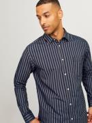 JACK & JONES Skjorte 'RDDLESNER'  navy / hvid