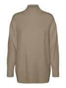 VERO MODA Pullover 'VMGold'  lysebrun