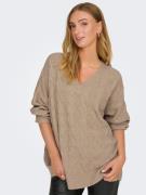 ONLY Pullover 'ONLJEANETT'  mørkebeige