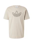 ADIDAS ORIGINALS Bluser & t-shirts 'OUTLINE'  beige / sort