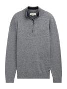 TOM TAILOR DENIM Pullover  natblå / grå-meleret