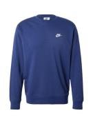 Nike Sportswear Sweatshirt 'Club'  ensian / hvid