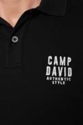 CAMP DAVID Bluser & t-shirts 'SO:UL'  sort / hvid