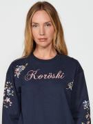 KOROSHI Sweatshirt  indigo / pink