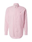 SCOTCH & SODA Skjorte 'ESSENTIAL'  magenta / hvid