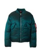 ALPHA INDUSTRIES Overgangsjakke 'MA-1'  smaragd