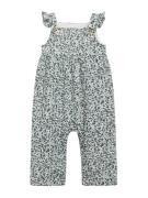 MANGO KIDS Overalls 'Lousa'  cyanblå / lyseblå / sort / hvid