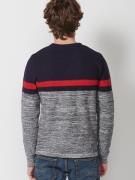 KOROSHI Pullover 'Punto'  navy / grå / rød