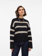 VERO MODA Pullover 'VMDAZZLE'  sort / offwhite