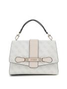 GUESS Håndtaske 'Nolana'  creme / sort / hvid