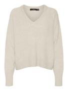 VERO MODA Pullover 'VMELLYLEFILE'  beige