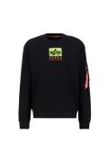 ALPHA INDUSTRIES Sweatshirt  blandingsfarvet / sort