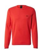 BOSS Pullover 'Ever-X'  orangerød / sort