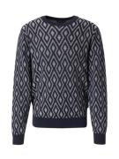 INDICODE JEANS Pullover 'Nibbin'  navy / lysegrå