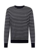 TOMMY HILFIGER Pullover 'Essential'  marin / hvid