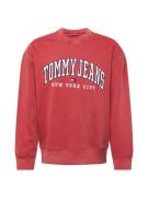 Tommy Jeans Sweatshirt 'VARSITY'  navy / rød / hvid