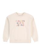 Calvin Klein Jeans Sweatshirt  blå / grå / rød / offwhite