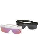 Urban Classics Solbriller 'Rhodos'  antracit / lys pink / sort / hvid