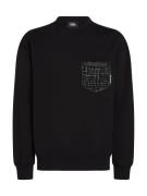 Karl Lagerfeld Sweatshirt  sort / hvid