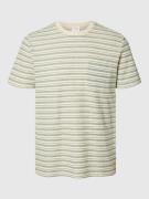 SELECTED HOMME Bluser & t-shirts  beige / grøn