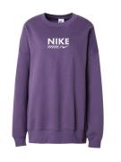 Nike Sportswear Sweatshirt  mørkelilla / hvid