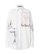 Karl Lagerfeld Bluse  blandingsfarvet / hvid