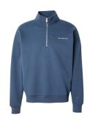 Abercrombie & Fitch Sweatshirt  marin / hvid