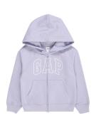 GAP Sweatjakke  lilla / hvid