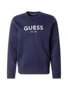 GUESS Sweatshirt  marin / hvid