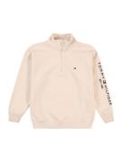 TOMMY HILFIGER Sweatshirt 'ESSENTIAL'  marin / cappuccino / rød / hvid