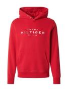 TOMMY HILFIGER Sweatshirt  blodrød / hvid