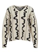 OBJECT Pullover  beige / sort