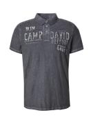 CAMP DAVID Bluser & t-shirts  grå / hvid