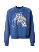 HOLLISTER Sweatshirt  kit / safir / hvid