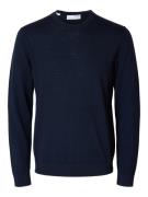 SELECTED HOMME Pullover 'SLHTRAY'  natblå