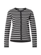 SAINT TROPEZ Cardigan 'Mila'  sort / hvid